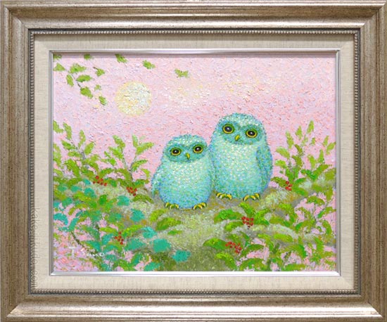 sale【ART】佐野千恵子真筆(吉ふくろう)サムホール imgrc0089316471.jpg