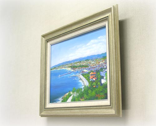 大判油絵・港区海岸の景色 大判油絵・港区海岸の景色 大判油絵・