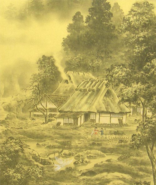 K茶道具 掛軸 春山風雨図 華僊作(写真3)•書付(写真19)共箱 S200KJ K