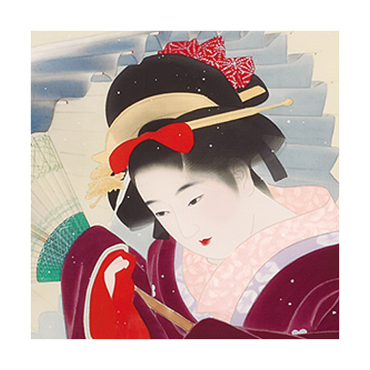 お値下げ‼️掛け軸 伊東深水？二重共箱入り お値下げ‼️掛け軸 伊東