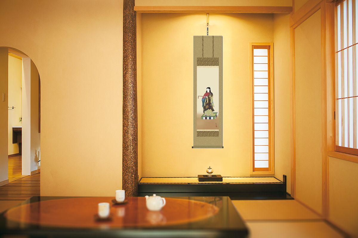 聖徳太子 田村竹世（三美会）尺三！ 神事掛け - 掛け軸（掛軸）販売