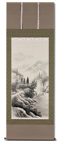 F10 肉筆水彩 日本画 梅とメジロ 高級木製額縁付属 外寸約713×638mm