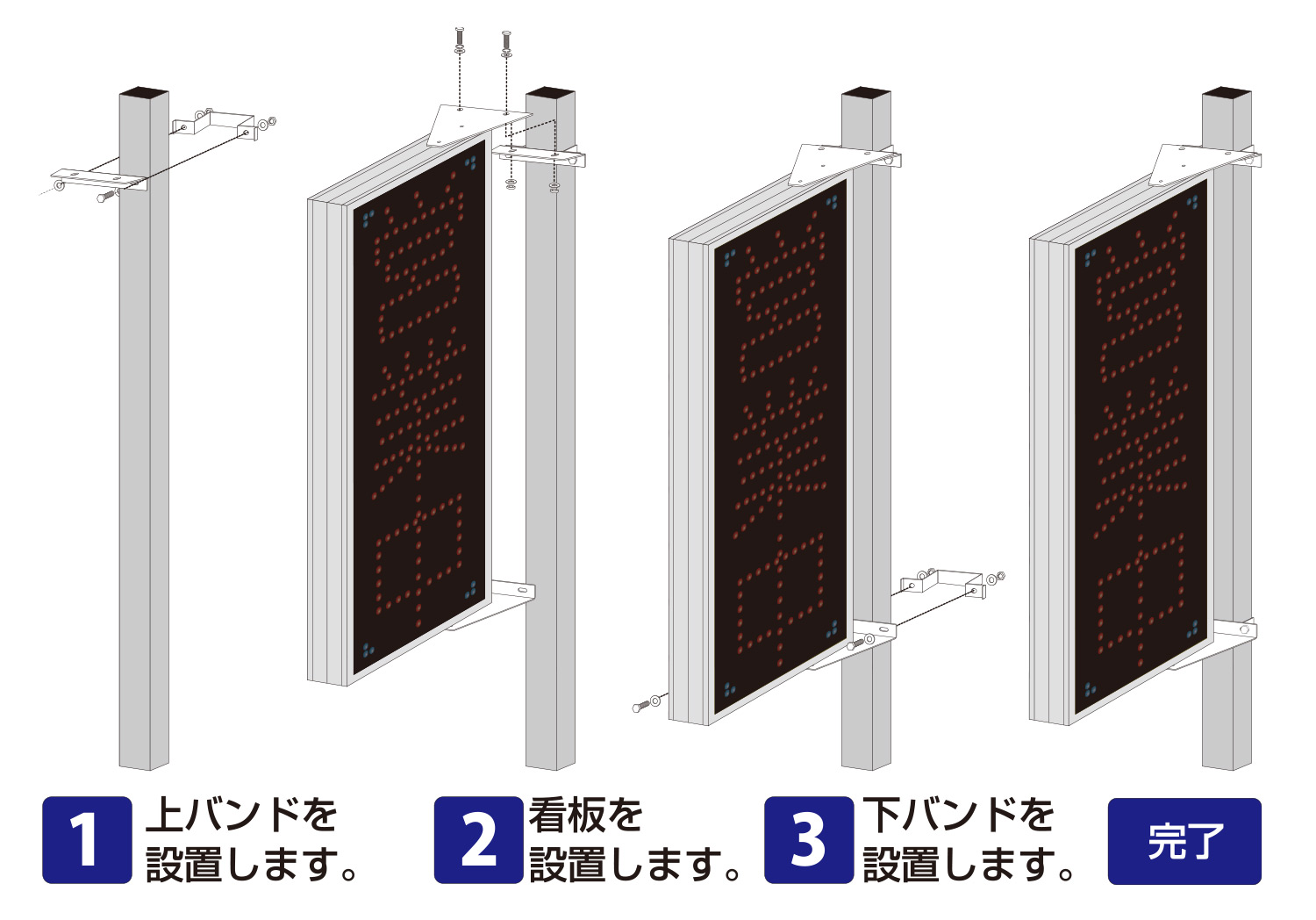 営業中LEDサイン - 全国対応・神奈川県のオリジナル・LED看板デザイン