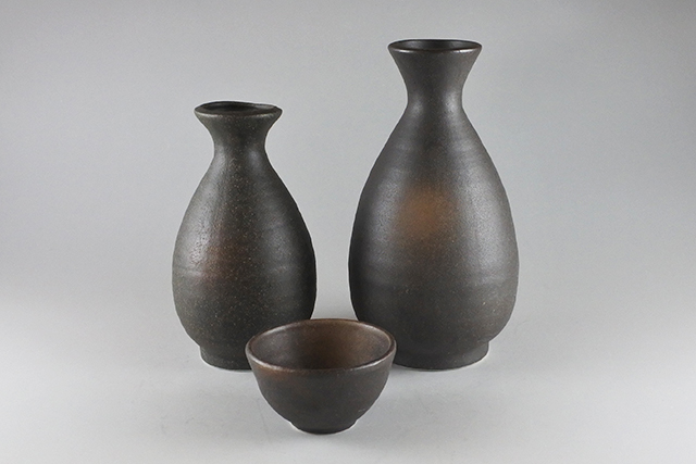 備前風平盃 ／ 備前風1号徳利 ／ 備前風2号徳利