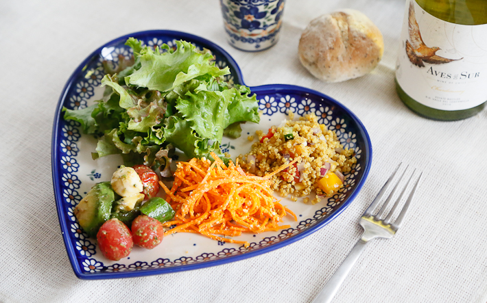 ハートプレート・大(ポーランド食器)