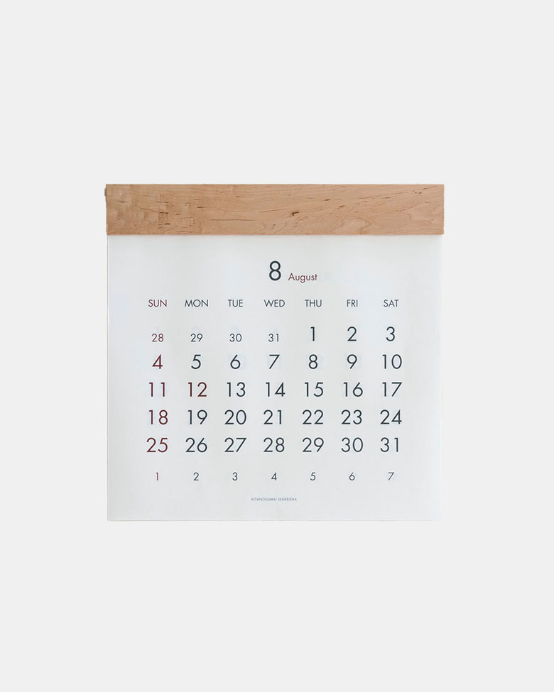 オリジナル カレンダー W40cm D2.5cm H40cm-北の住まい設計社