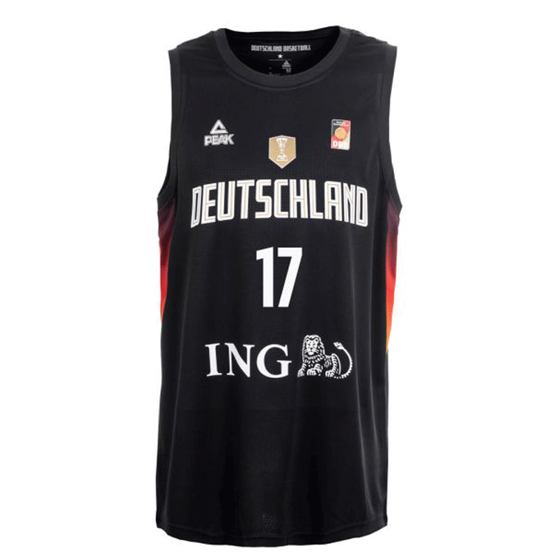 PEAK バスケットボールドイツ代表 試合用ジャージ 2025ワールド
