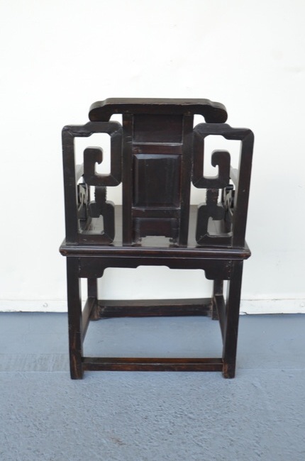 希少☆～19世紀／清王朝時代／中国アンティーク／アームチェア／2脚ペア