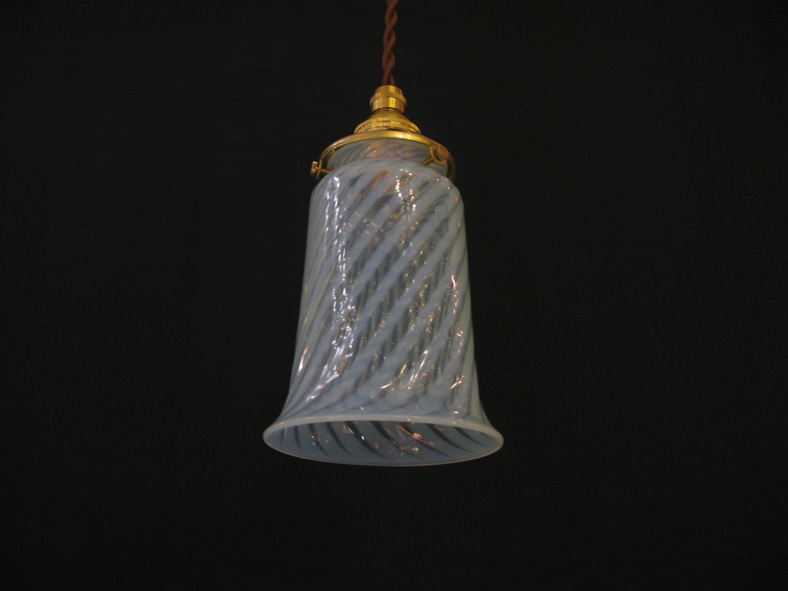 アンティーク ファヴリルガラス Quezell イリデッセンス ブロンズ