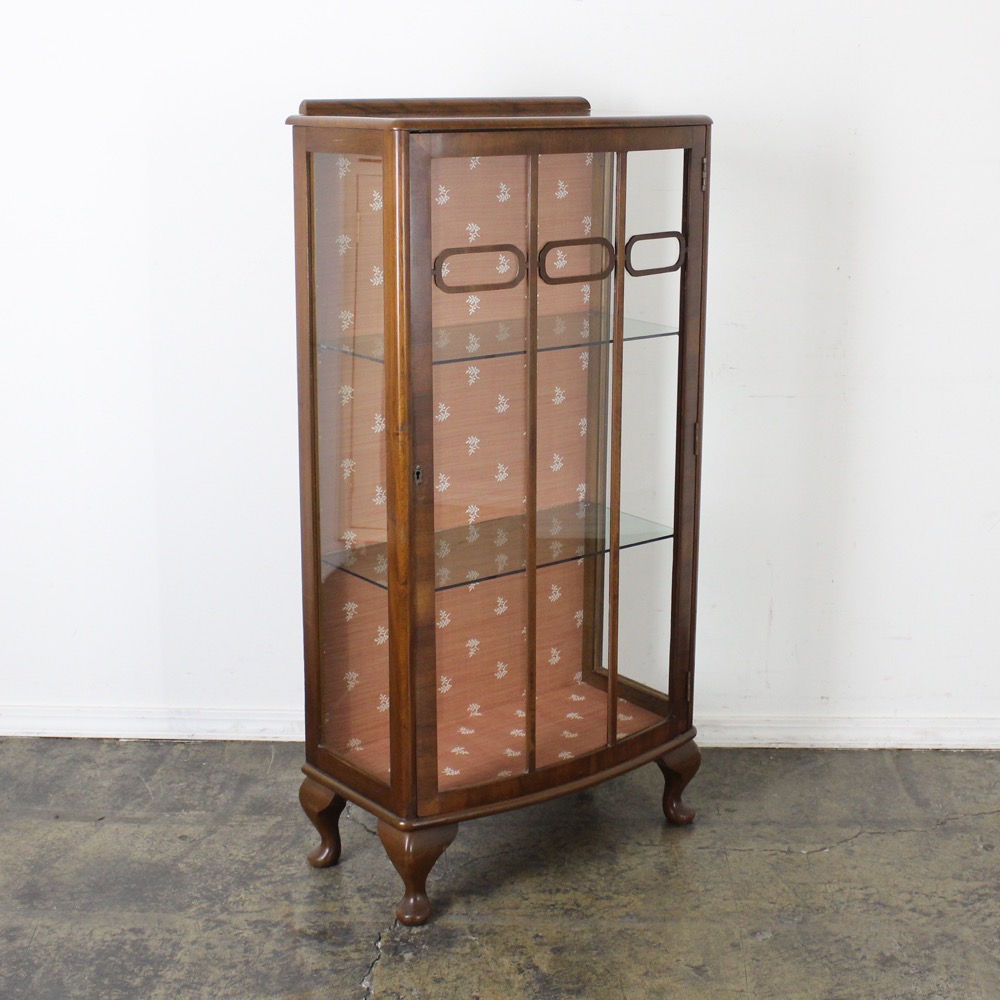 イギリス アンティーク家具 ディスプレイ キャビネット 1930年頃 766A