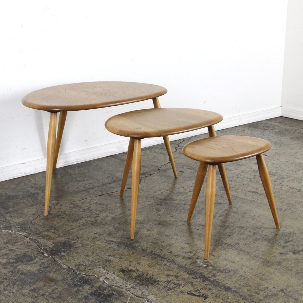 アーコール ネストテーブル Mサイズ単品 無垢材 イギリス ヴィンテージ