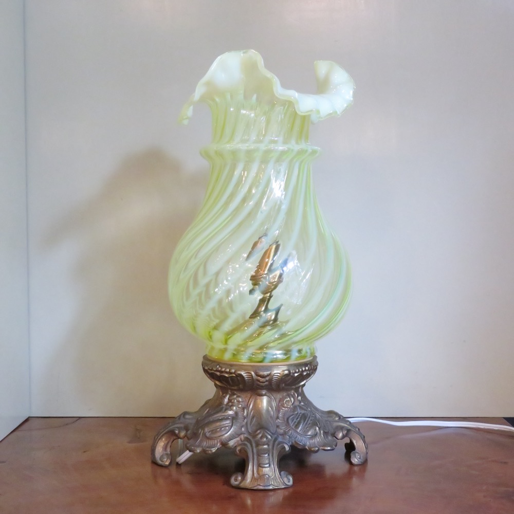 節約 1940年代 フェントン イエロースワール ヴァセリンガラス