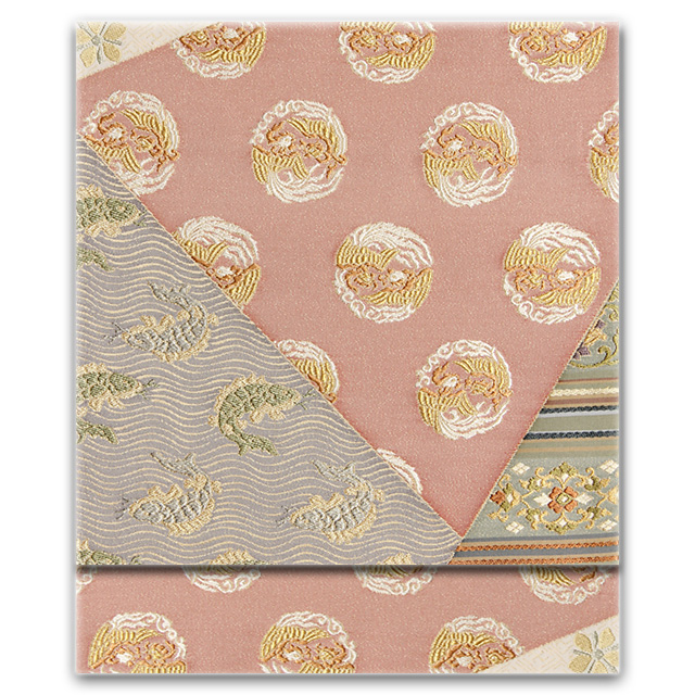 特選西陣織袋帯【鈴木謹製】「名物裂名錦宝彩文」お茶席や入卒に付け