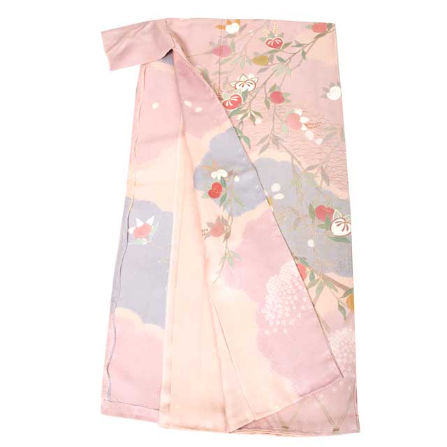 高級訪問着 正絹[橘に絞り・美の花の世界] お茶事、初釜、入学式、卒業