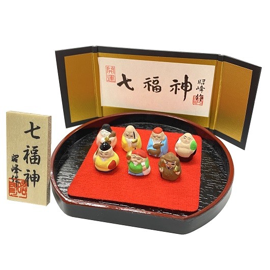 盆のり七福神 (豆）・縁起物 / 京都の人形・こけし・和雑貨通販│木村