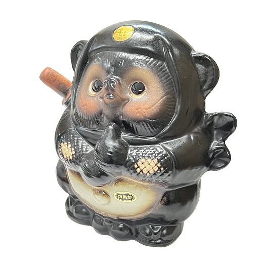 江戸時代 「たぬき 狸 」小さい 根付 織締？ 江戸時代 「たぬき 狸