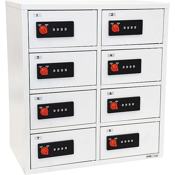 EIKO エーコー 貴重品保管庫 ReZERO LOCK＜数字合わせ式＞1列6段 6人用