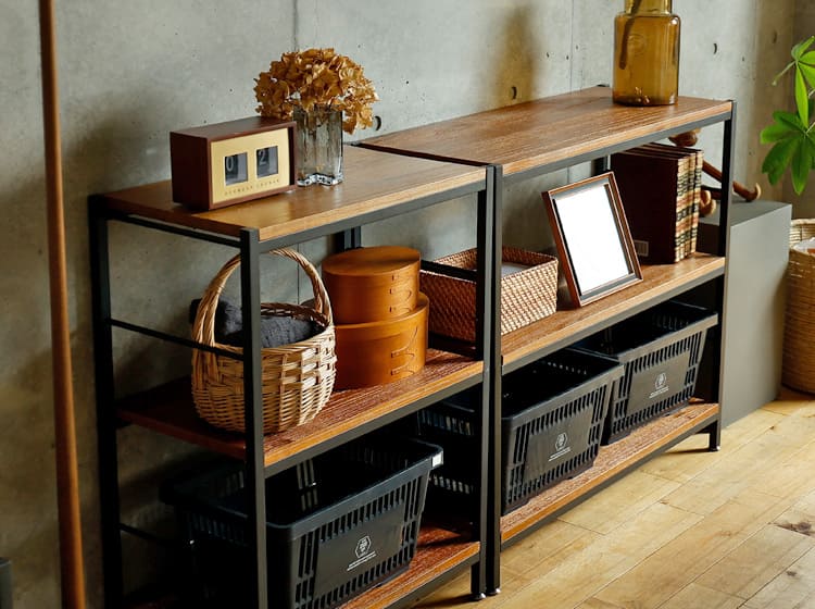 ZAGA（ザガ） オープンラック 幅60cm 3段タイプ｜北欧・ヴィンテージ