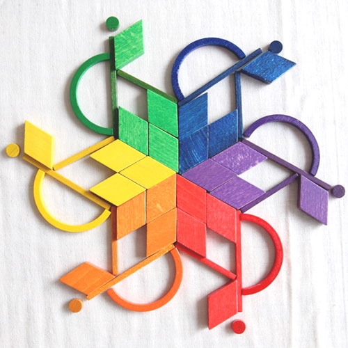 SINA ジーナ社 ジーナスティック：棒を使って模様をつくります | krtek