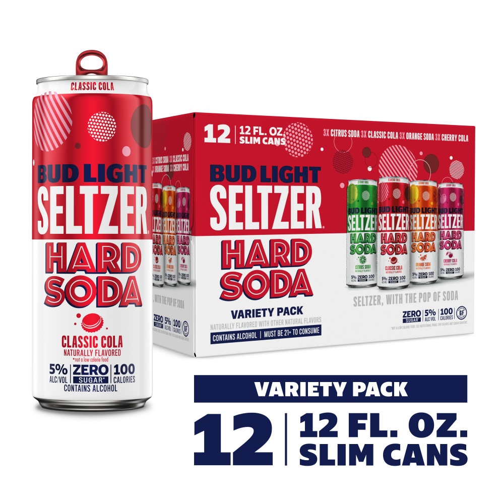 Bud Light Seltzer Hard Soda Variety, 12 cans / 12 fl oz - King Soopers