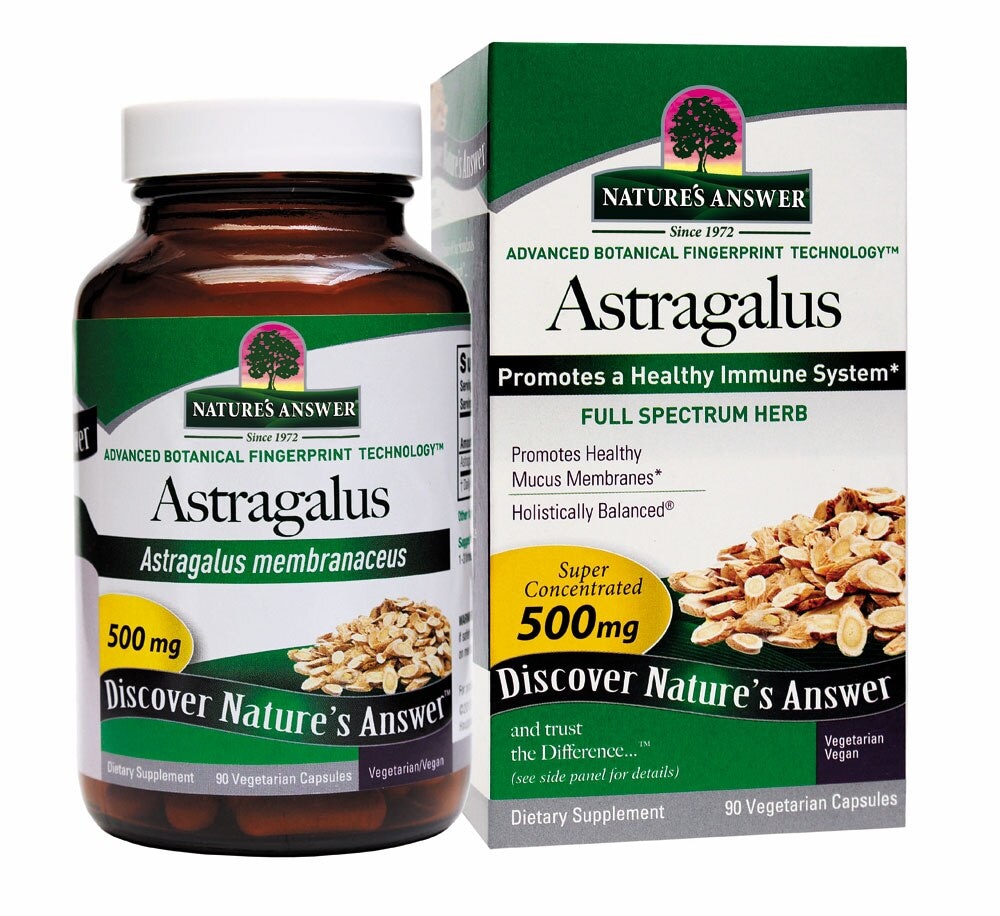 Nature's Answer Astragalus Root Vegetarian Caps 500mg, 90 ct