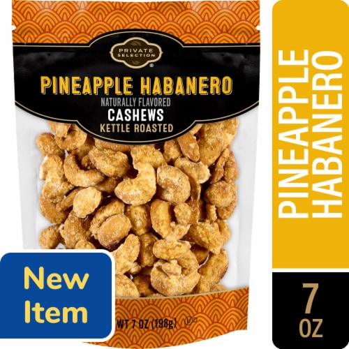 Private Selection® Kettle Roasted Pineapple Habanero Cashews, 7 oz