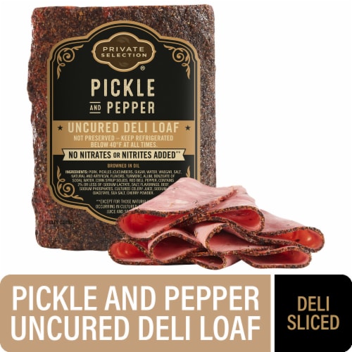 Private Selection® Uncured Deli Pickle and Pepper Loaf Sliced, 1