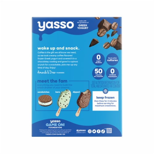 Yasso Frozen Greek Yogurt Coffee Poppables, 6 ct - Food 4 Less