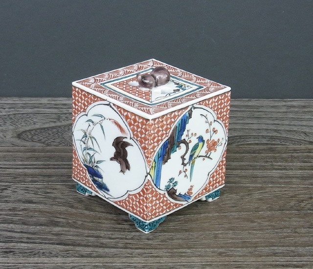 香炉（角） 色絵花鳥文 [ 宮本忠夫 ]