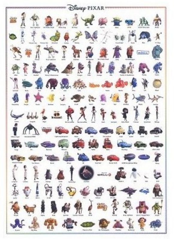 □1000ピースジグソーパズル ピクサーキャラクター大図鑑 《廃番商品