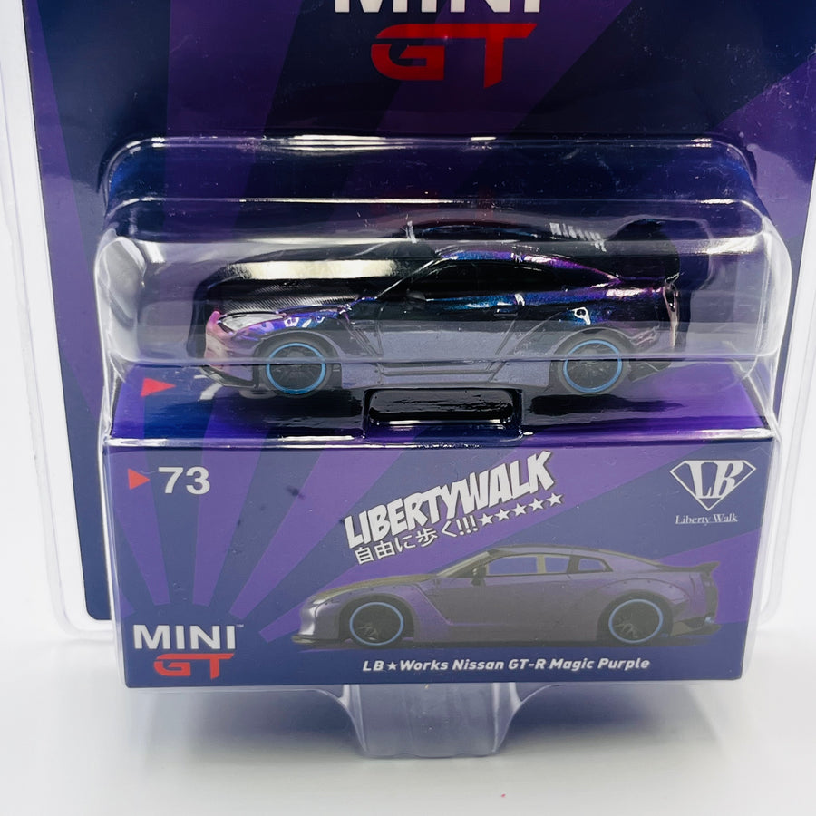 ミニカー MINIGT LBWorks GT-R Magic Purple 73 LIBERTYWALK 1/64