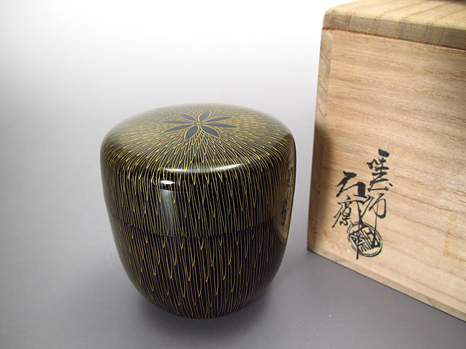お値下げ 塗師 辻石斎 春野蒔絵 籠棗 茶道具 共布 共箱 2025年最新】棗