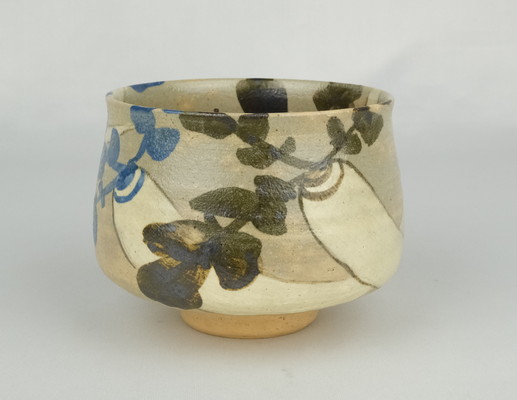 陶芸家土屋雲善布志名大根絵茶碗抹茶碗二重箱