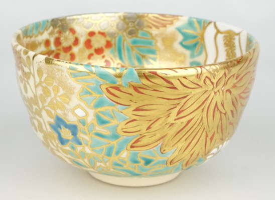 栗山園オンライン通販部 / 【出物】 仁清写草花茶碗 久世久宝