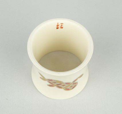 茶道具】橋本陶正山作 薩摩袋形建水 茶道具】橋本陶正山作 薩摩袋形