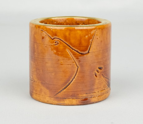 栗山園オンライン通販部 / 【出物】 大樋雲鶴蓋置 10代大樋長左衛門