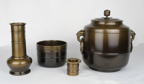 栗山園オンライン通販部 / 【出物】 唐銅皆具 金森紹栄