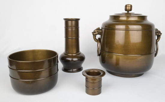 栗山園オンライン通販部 / 【出物】 唐銅製皆具 美昭