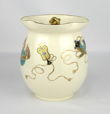 栗山園オンライン通販部 / 【出物】 色絵宝文砂金袋水指 橋本城岳