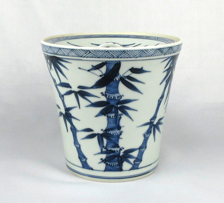 栗山園オンライン通販部 / 【出物】 染付竹画水指 西村徳泉