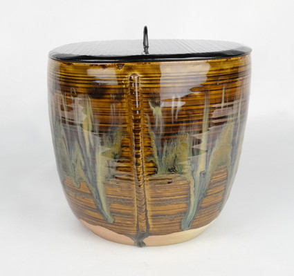 栗山園オンライン通販部 / 【出物】 高取管耳水指 14代亀井味楽 鵬