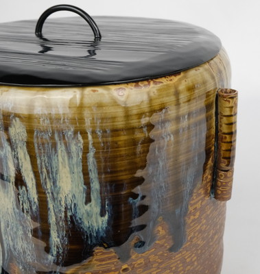 栗山園オンライン通販部 / 【出物】 高取耳付水指 銘「祥雲」 亀井楽山