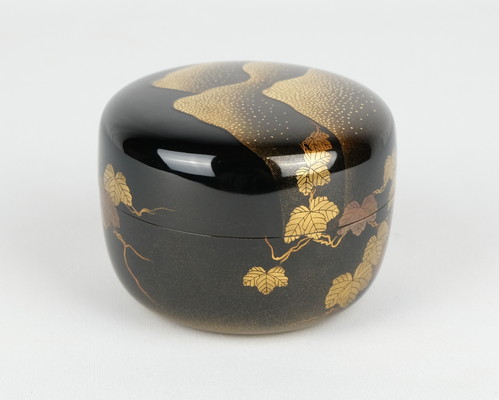 栗山園オンライン通販部 / 【出物】 蔦ノ細道蒔絵平棗 清瀬一光 鵬雲斎書付