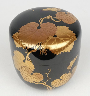 川端近左 黒平棗 共箱 二重箱 茶道具 漆器 薄茶器 【公式通販】