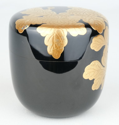 栗山園オンライン通販部 / 【出物】 菊蒔絵大棗内銀地 井筒英文