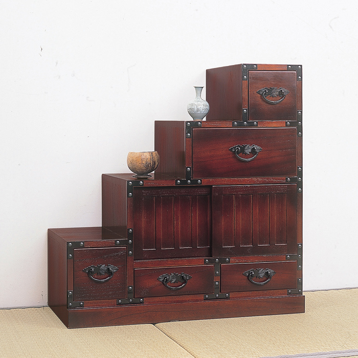 民芸調 階段箪笥 左下がり | 株式会社クロシオ｜クロシオ