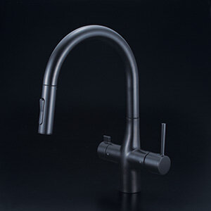 ビルトイン浄水器用シングルシャワー付混合栓（eレバー）マット