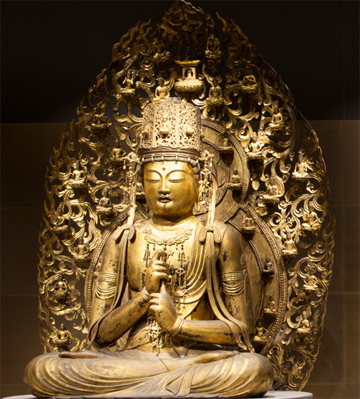 仏教美術 古銅鍍金 大日如來座像 仏像 C 6010 仏教美術 古銅鍍金 大日