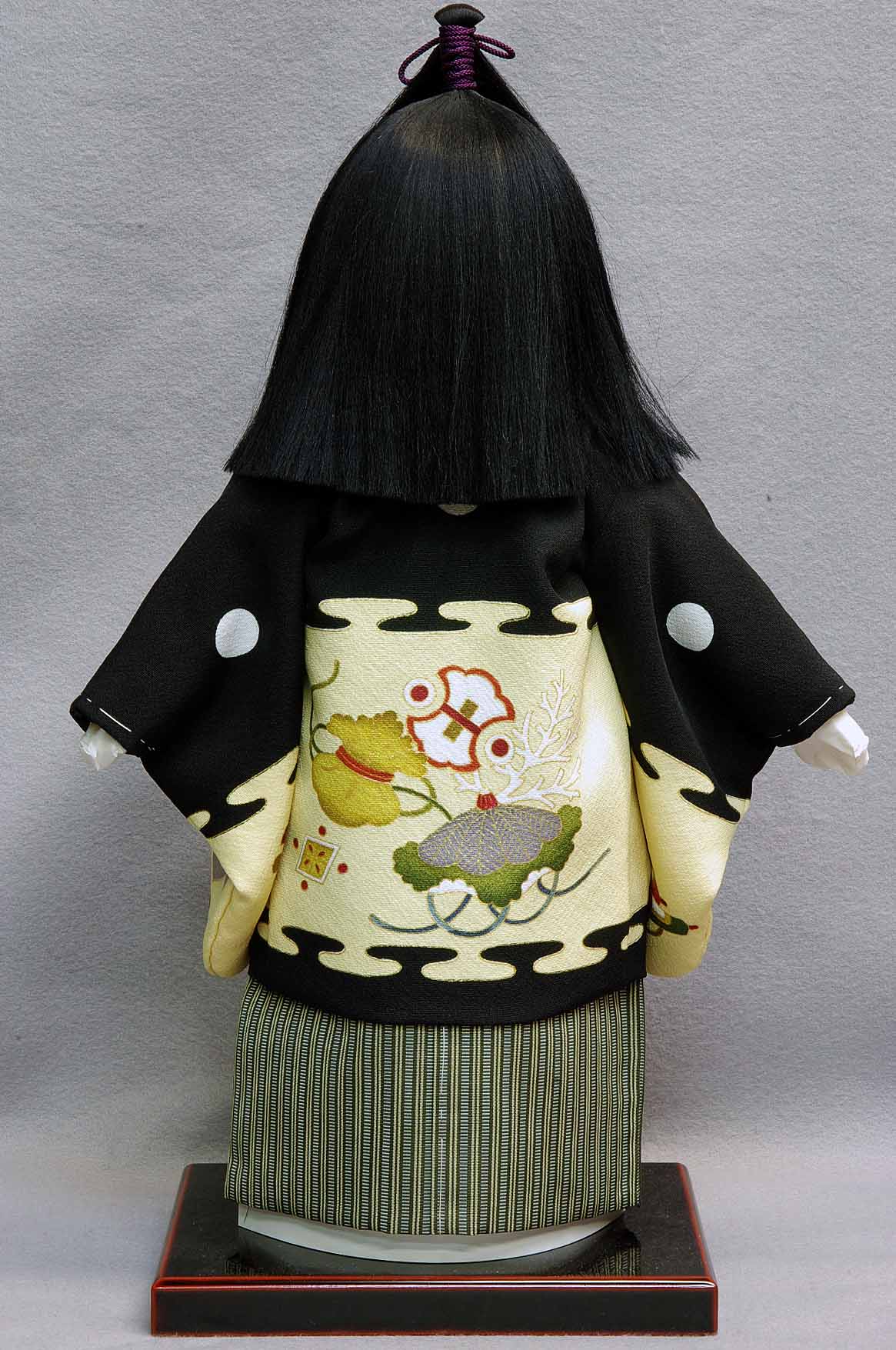 尺 市松人形 元賀章介作 男の子 正絹衣装