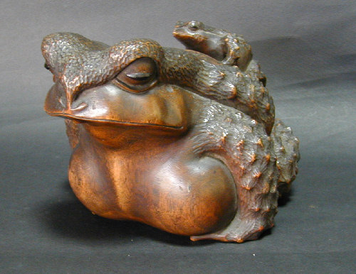 楽天市場】一刀彫 カエルの通販 【匿名配送】骨董品｜正友｜カエル｜